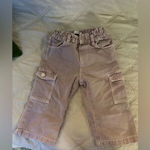Zara Kids Cargo Pants in Tan